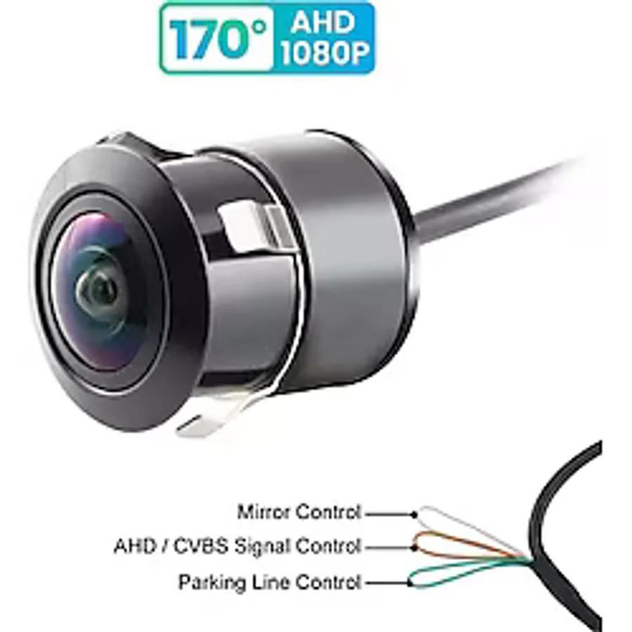 EXVOL GERİ GÖRÜŞ PARK KAMERASI 1080P AHD 170 DERECE AHD-CVBS PARK ÇİZGİ AYARLI SU GEÇİRMEZ