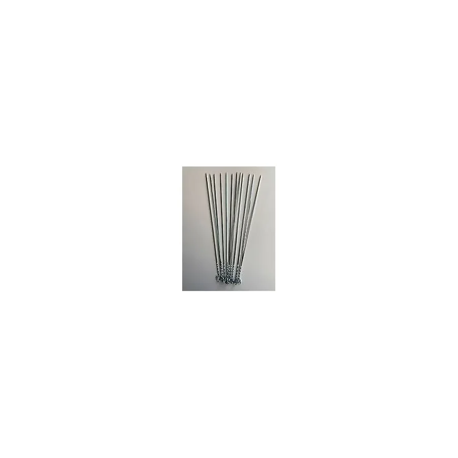 Eymhome 12 Adet Kare Ciğer Şişi 50 Cm , Et Mangal Şiş (Uzunluk 50 Cm , Kalınlık 3 Mm)