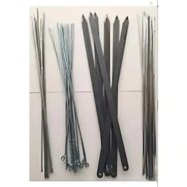 EYMHOME Mangal Seti (55 Cm) - 6 Adana Kebap Şişi , 10 Ciğer , 10 Kuşbaşı , 10 Kare Şiş