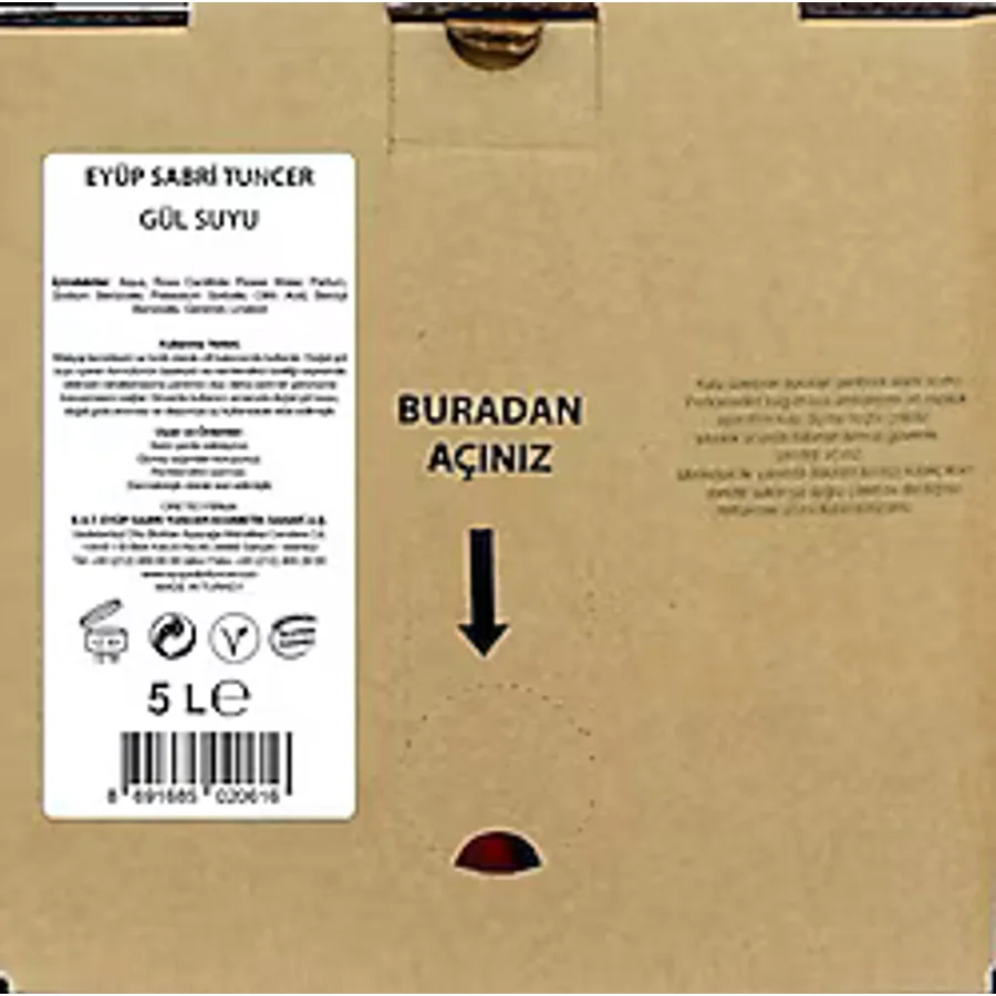 Eyüp Sabri Tuncer Gül Suyu 5 lt Bag in Box