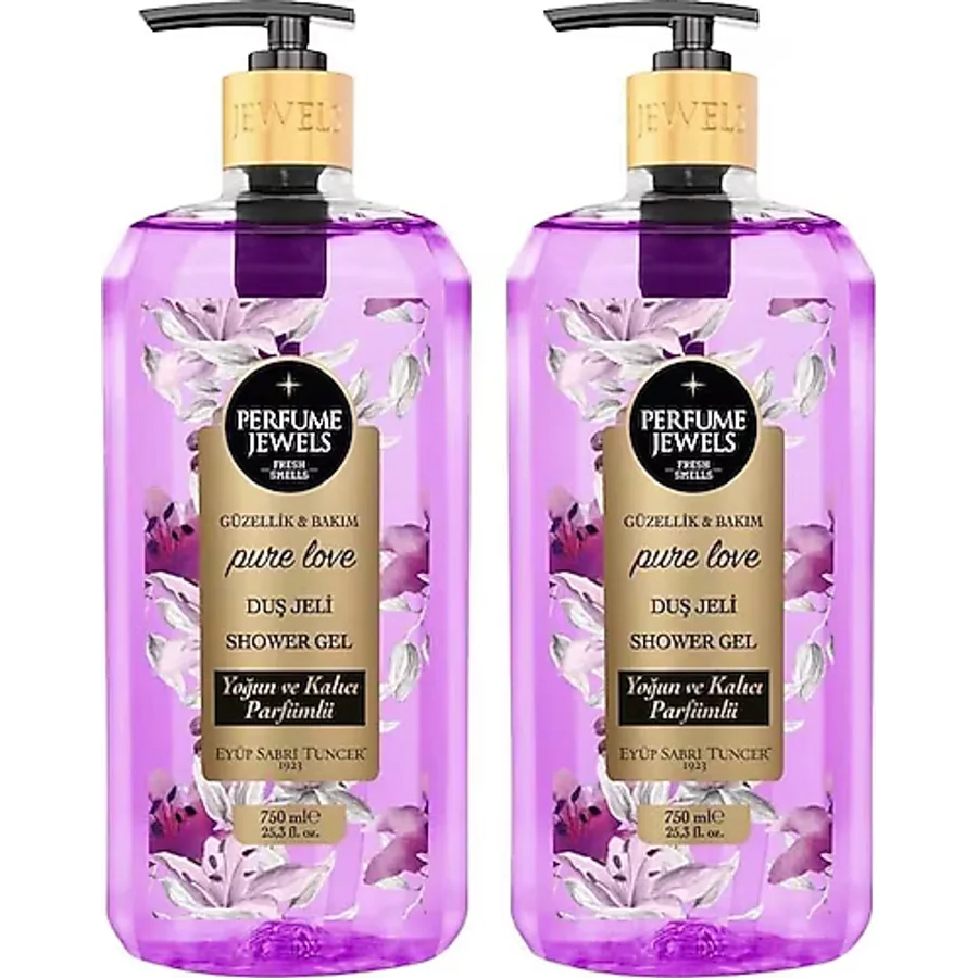 Eyüp Sabri Tuncer Perfume Jewels Pure Love Duş Jeli 750 ml 2 Adet