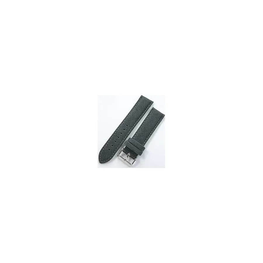 Ezgi Elektronik Bizon Koyu Gri Kumaş Saat Kordonu 22Mm Dokuma Spor Perlon Kayışı