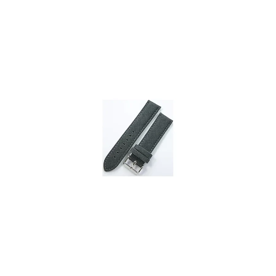 Ezgi Elektronik Bizon Koyu Gri Kumaş Saat Kordonu 24Mm Dokuma Spor Perlon Kayışı