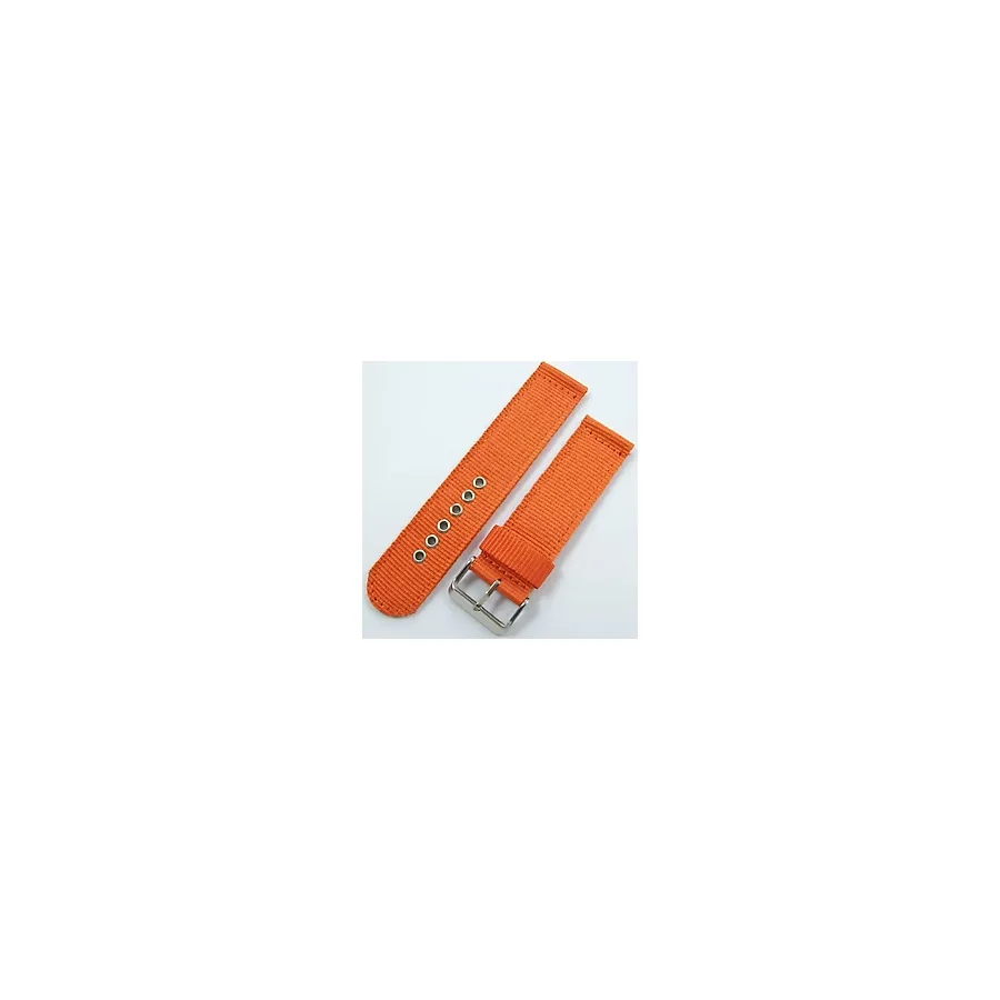 Ezgi Elektronik Kumaş Perlon Turuncu 22Mm Spor Saat Kordonu Saat Kayışı Nato