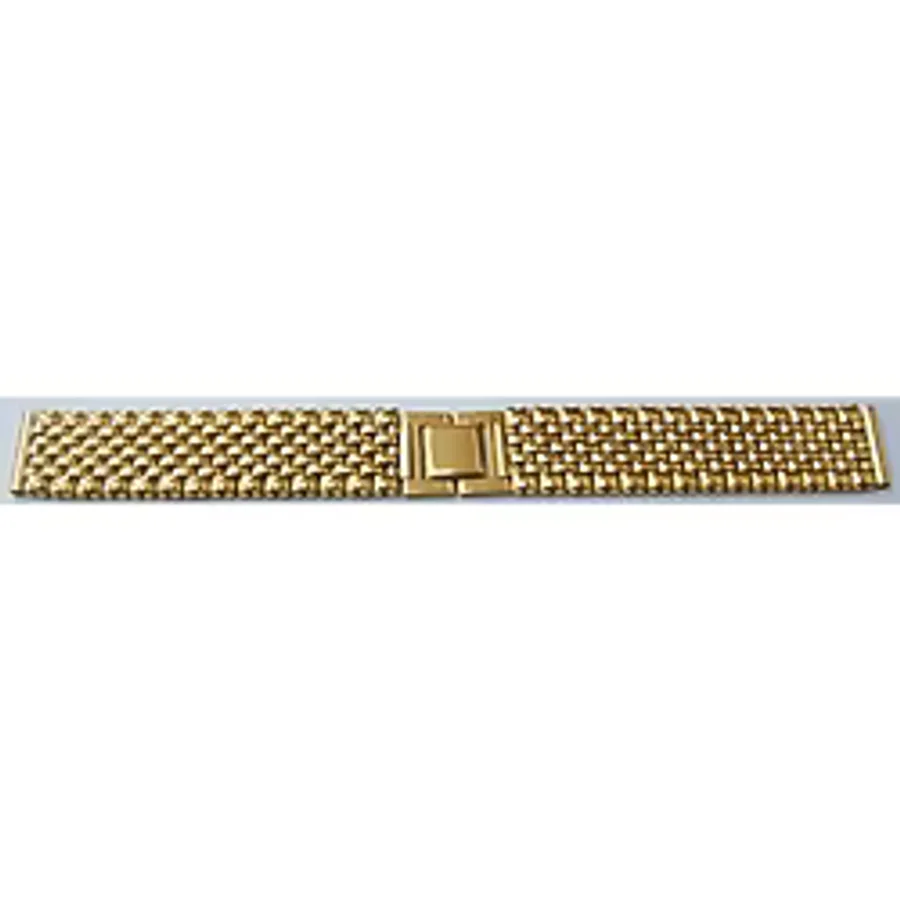 Ezgi Elektronik Sarı Altın Kaplama 1. Kalite Saat Kordonu Metal Kordon 18Mm Gold1