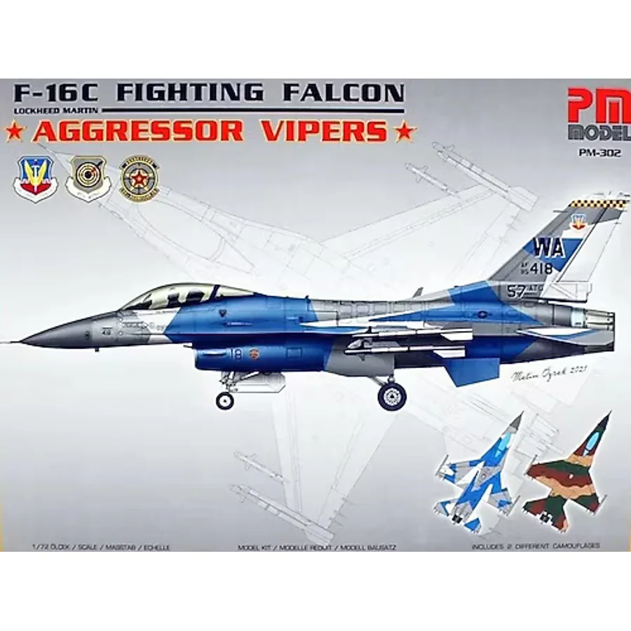 F-16 C Aggressor Pm Model Montajlı Plastik Uçak Maket Kiti