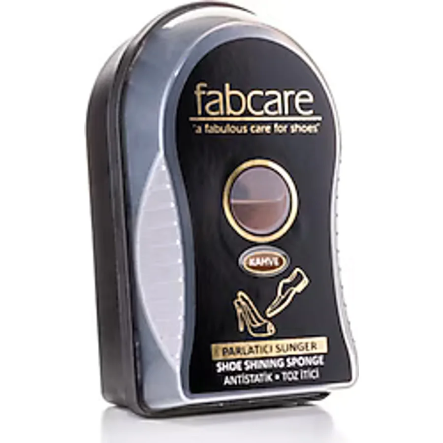 Fabcare Ayakkabı Parlatıcı Süngeri Antistatik Toz İtici Kahverengi