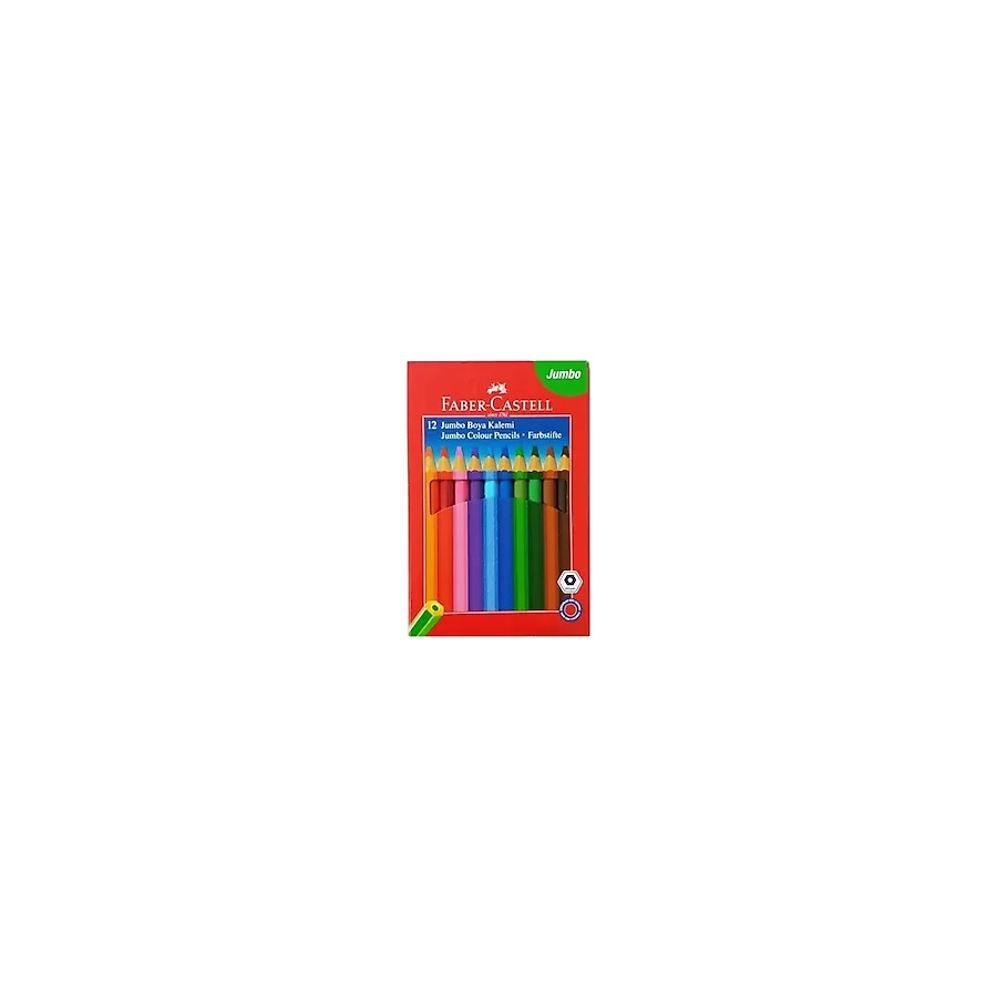 Faber-Castell 12'li Jumbo Kuru Boya Seti