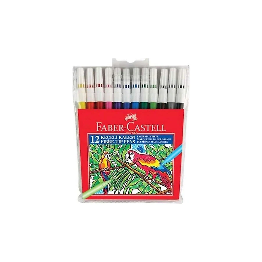 Faber-Castell 12'li Keçeli Kalem Seti
