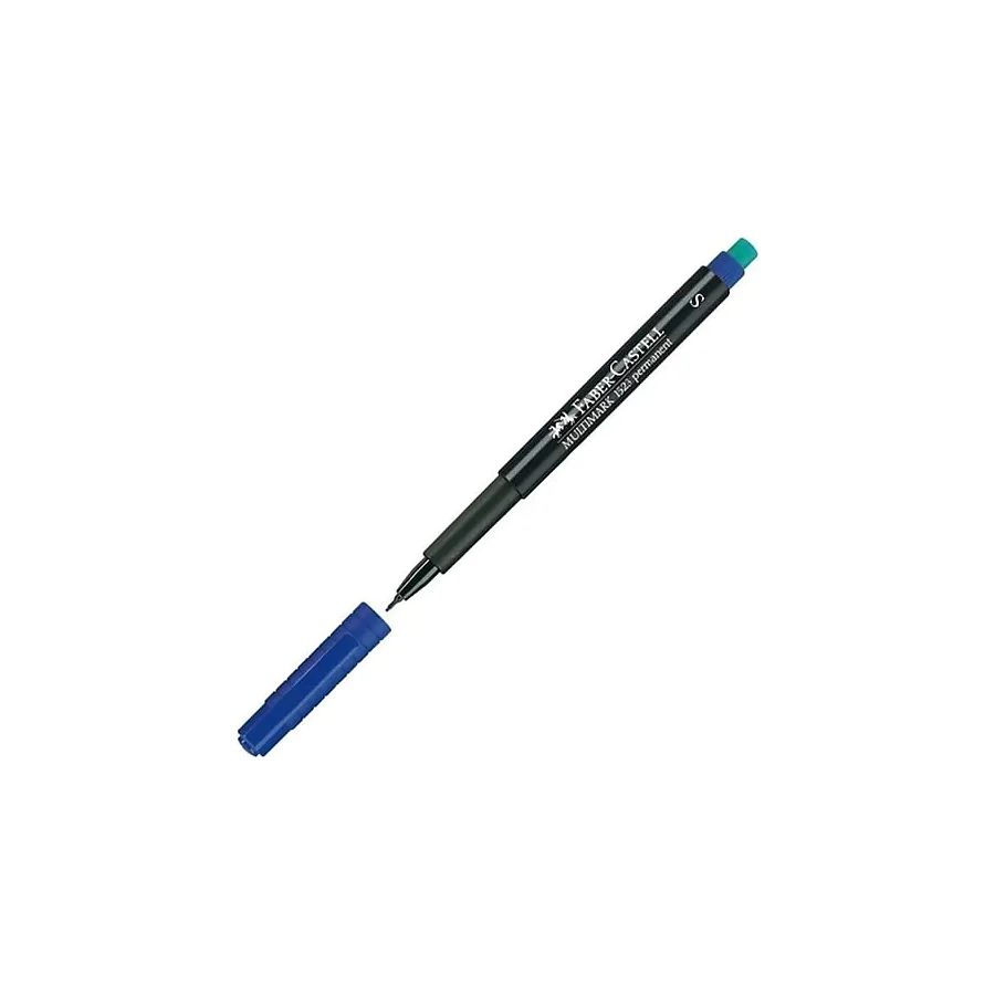 Faber-Castell 1523 S Mavi Permanent Asetat Kalemi
