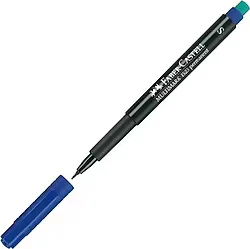 Faber-Castell 1523 S Mavi Permanent Asetat Kalemi