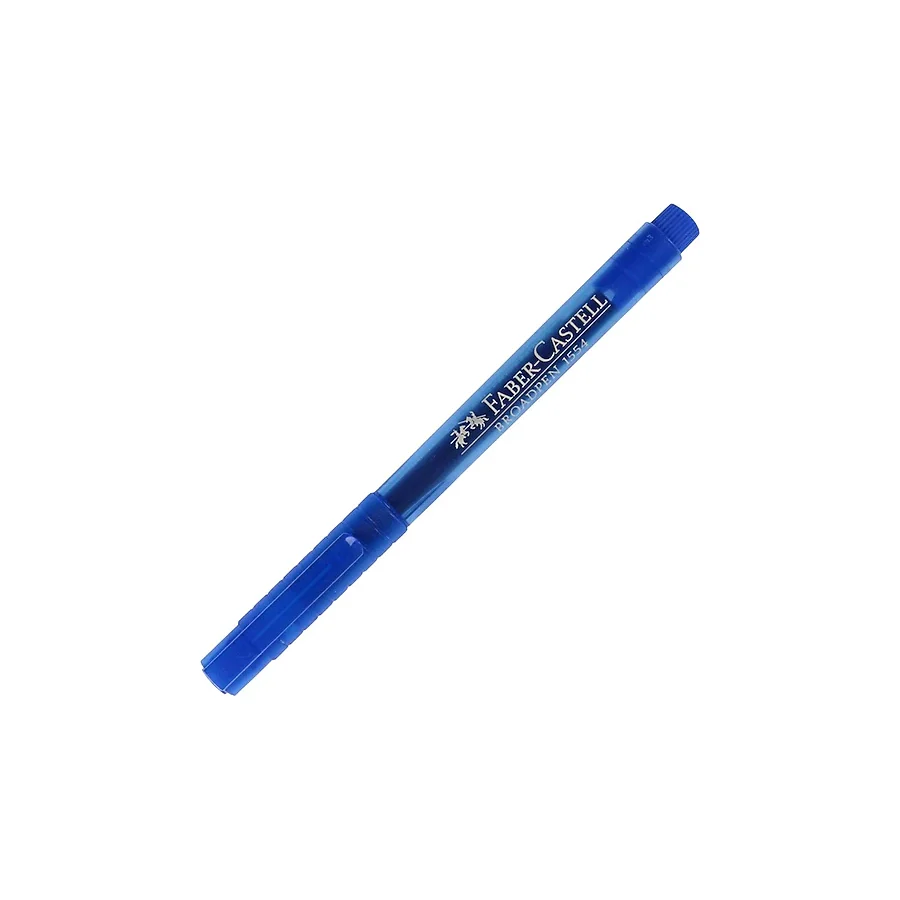Faber-Castell 1554 Broadpen Mavi Keçeli Kalem