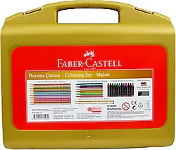 Faber-Castell 34 Parça Metalik Boyama Çantası