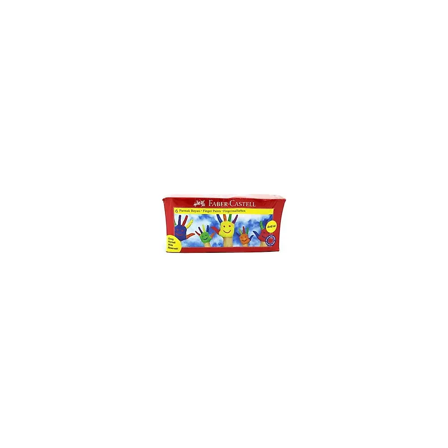Faber-Castell 45 ml 6 Renk Parmak Boyası