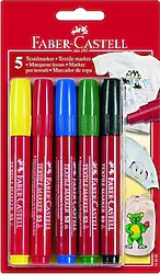 Faber-Castell 5 Renk Textile Marker