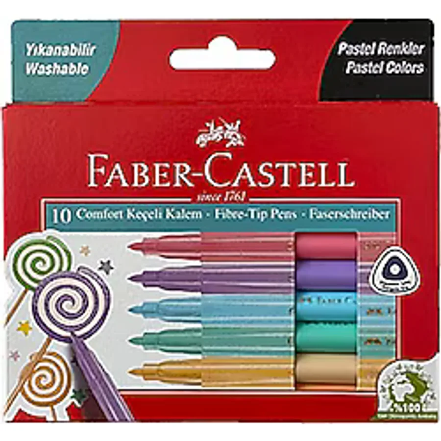 Faber-Castell Comfort Pastel 10'lu Keçeli Kalem Seti