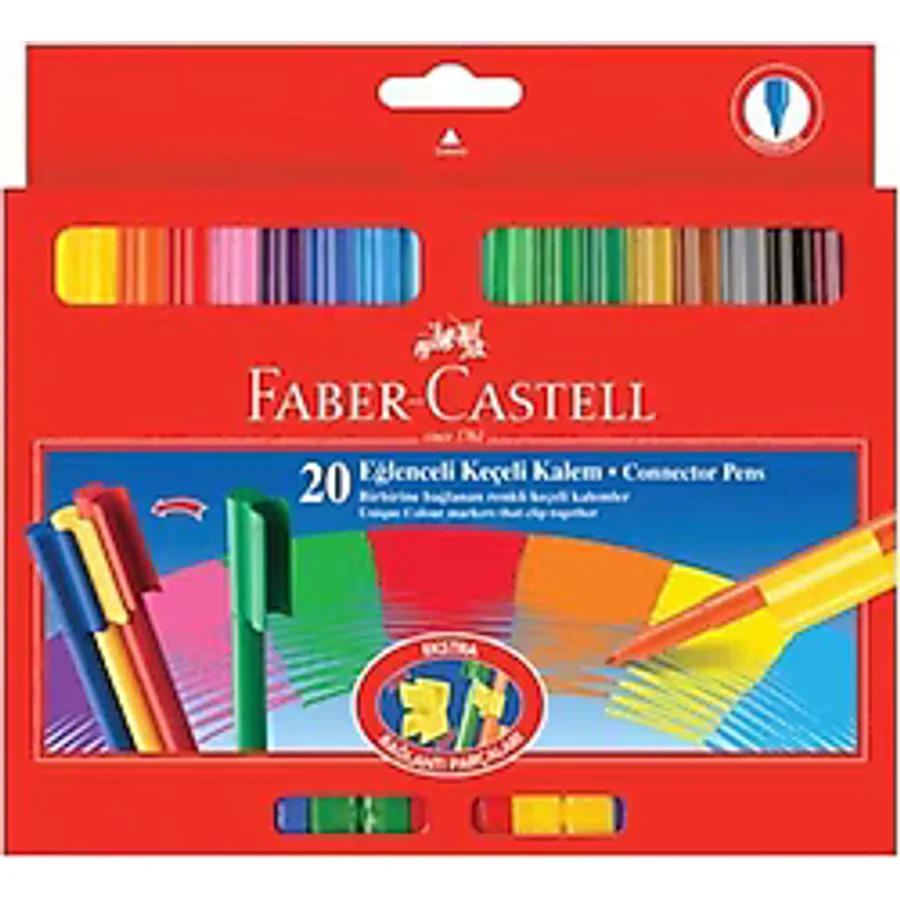 Faber-Castell Eğlenceli 20'li Keçeli Kalem Seti