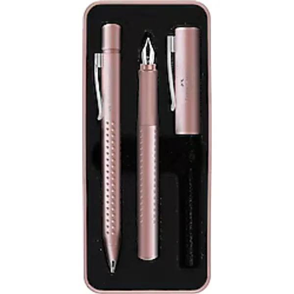 Faber-Castell Grip 2011 XB Tükenmez Kalem ve M Uçlu Dolma Kalem Kutulu Hediye Seti