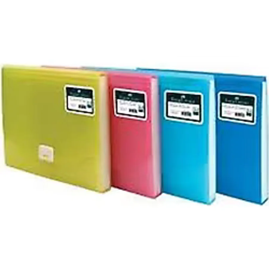 Faber Castell Körüklü Dosya Neon Renkler K.mavi