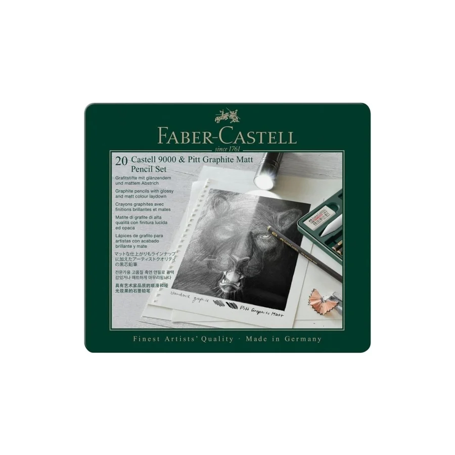 Faber Castell Pitt Graphite Matt Dereceli Kalem 20'Li Set
