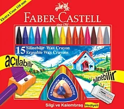 Faber-Castell Silinebilir 15 Renk Mum Boya