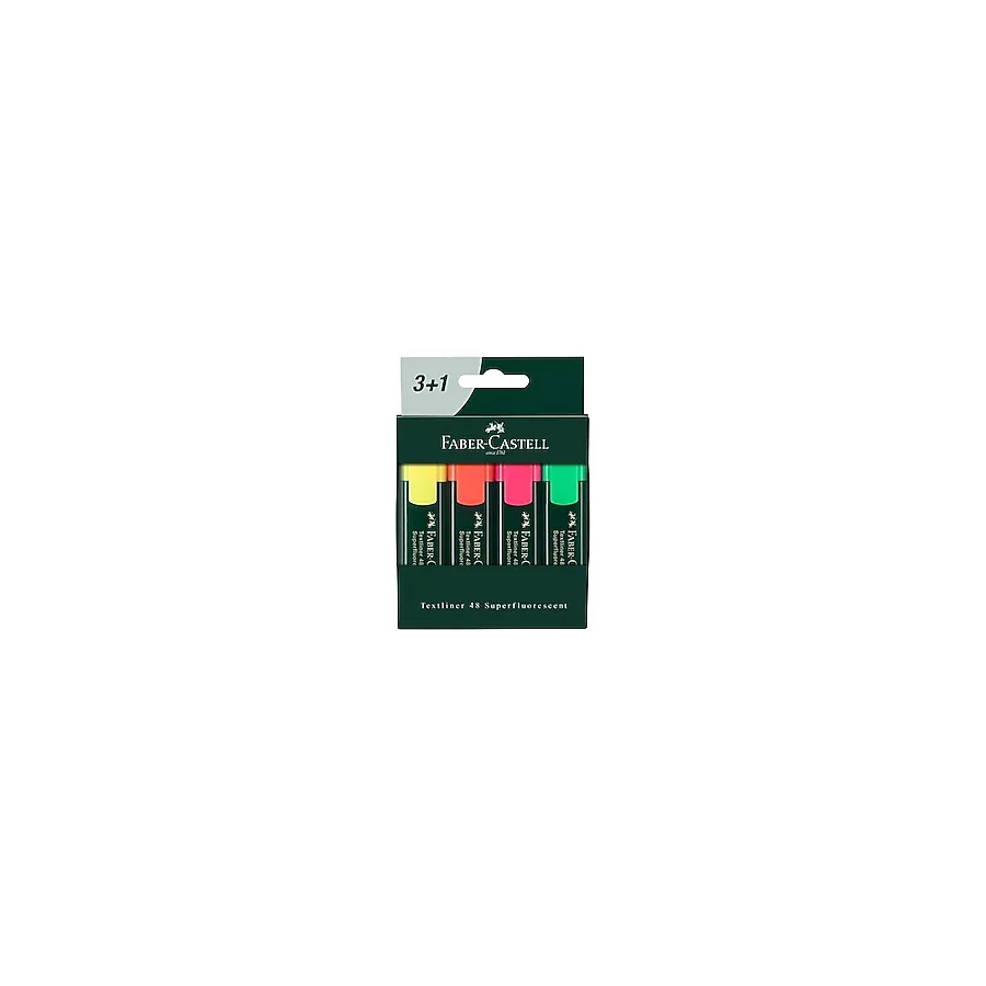 Faber-Castell Textliner 3+1 Fosforlu Kalem Seti