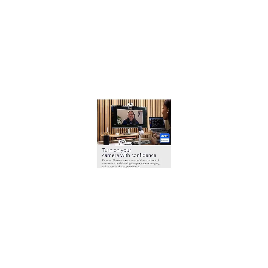 Facecam Neo - Full Hd Web Kamerası, Konforlu Görüş Koruma Kapağı, Işık Düzeltme, Video Konferansları, Yayın, Takımlar/zoom/slack/obs/twitch/youtube Vs. İçin - Usb-C/plug & Play PC/laptop/mac