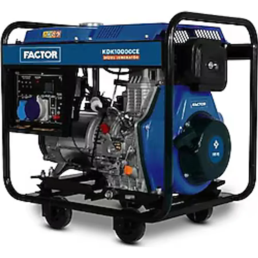 Factor KDK10000CE 9.4 kVA İpli/Marşlı Dizel Jeneratör