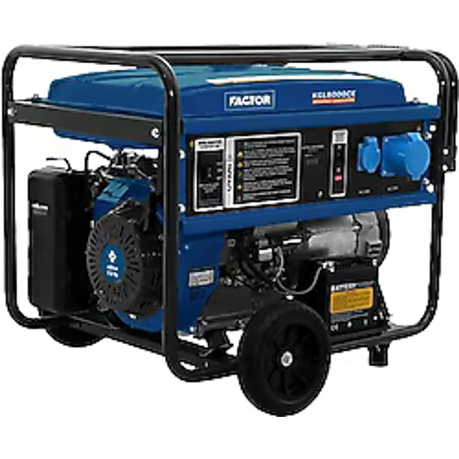 Factor KGL8000CE 8.1 kVA İpli/Marşlı Benzinli Jeneratör