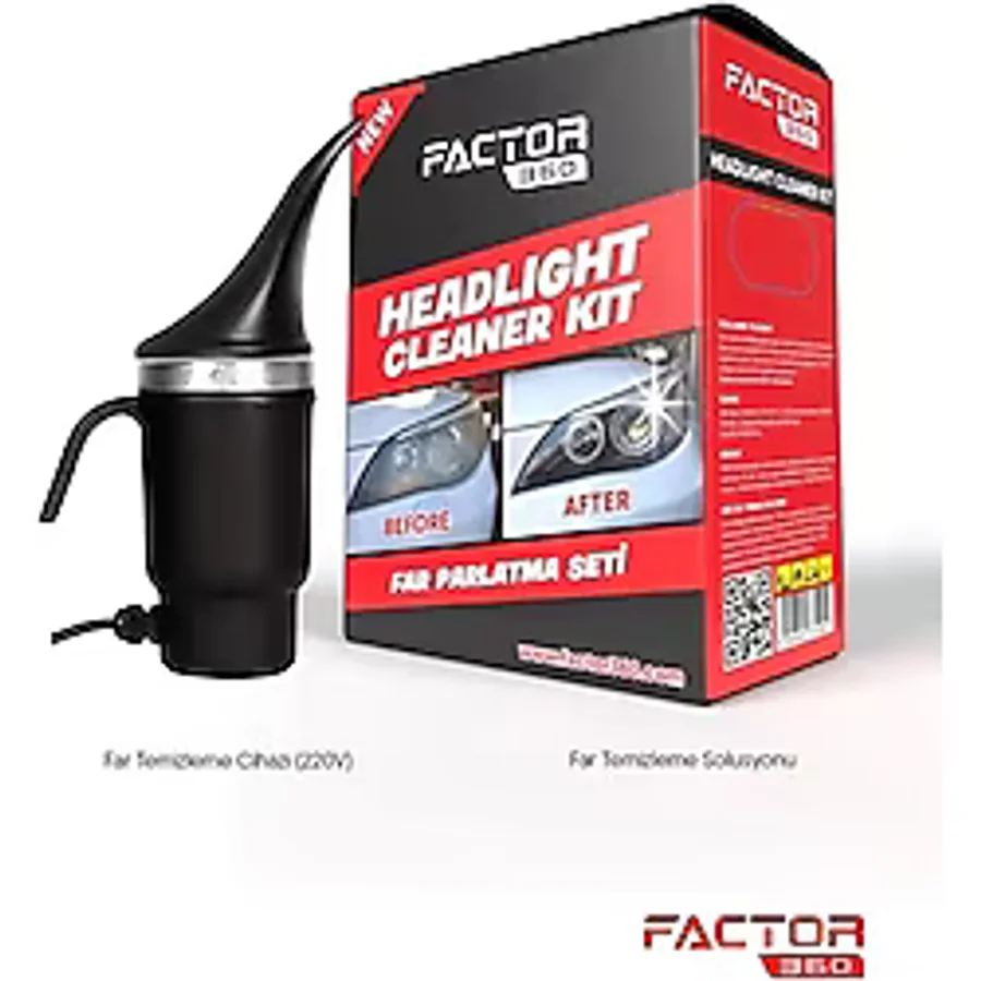 Factor360 Plastik Far Temizleme ve Buharlı Parlatma Cihazı