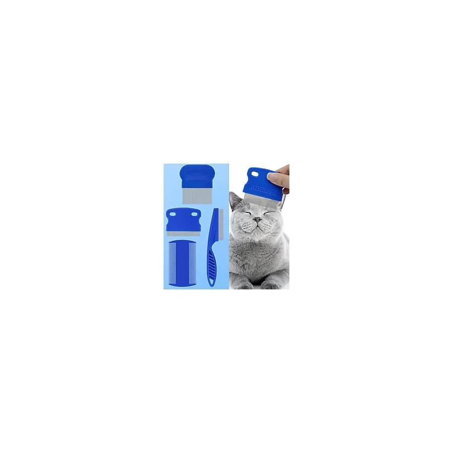 Factorial Bit Tarağı Seti Kedi Pire Tasması Evcil Hayvan Bakım Seti Bit Tokası Kedi Köpek Traş Makinesi