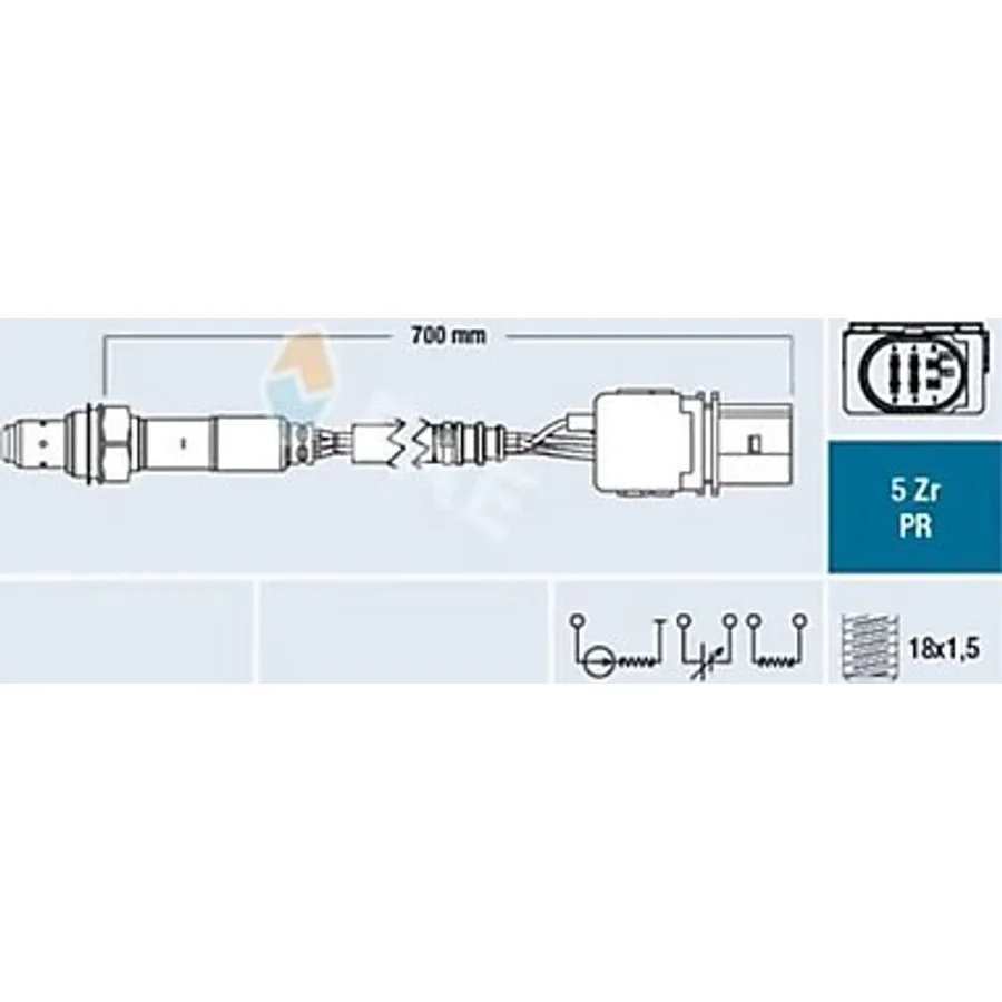 FAE 75158 OKSİJEN SENSÖRÜ GOLF6-JETTA-POLO-A1 10- CBZA-CBZB 12 TS