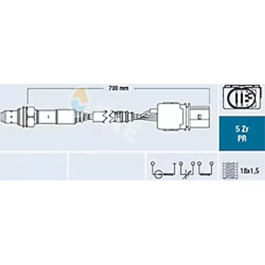 FAE 75158 OKSİJEN SENSÖRÜ GOLF6-JETTA-POLO-A1 10- CBZA-CBZB 12 TS