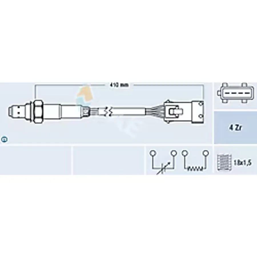 Fae 77432 Oksijen Sensörü Ön 4Fişli Astra G-Astra H-Insıgnıa A-Vectra B-C-Merıva A-Antara