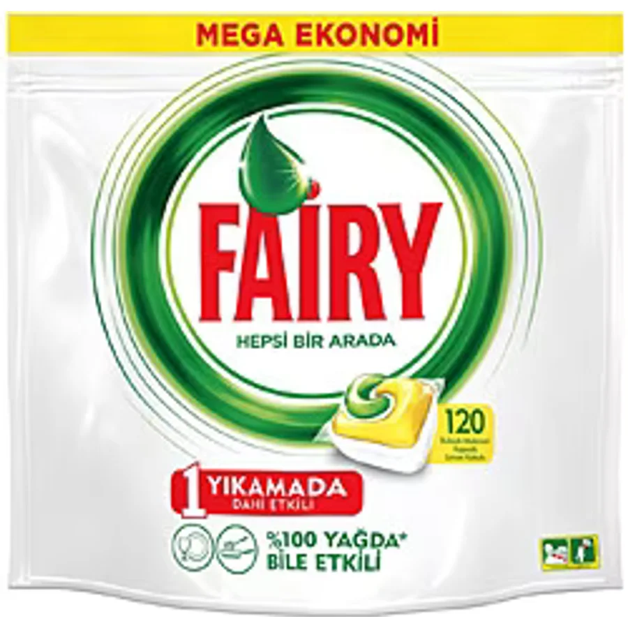 Fairy Hepsi Bir Arada Limon Bulaşık Makinesi Tableti 120'li