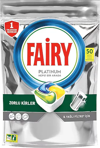 Fairy Platinum Bulaşık Makinesi Tableti 50'li