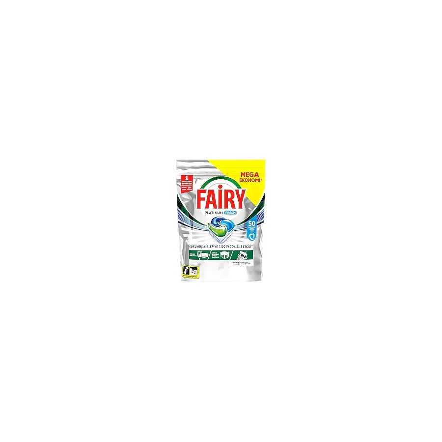 Fairy Platinum Fresh Bulaşık Makinesi Tableti 50'li