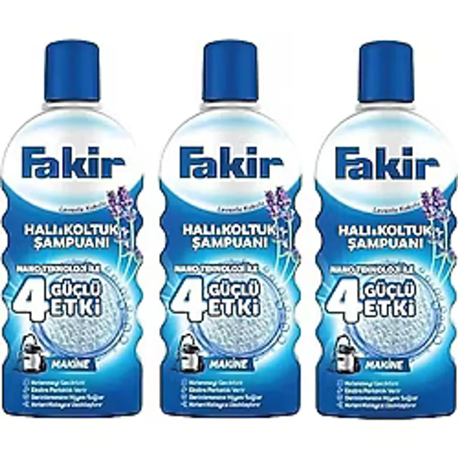 Fakir Halı Şampuanı Matik Makinede Yıkama Lavanta 1000 Ml 2'li