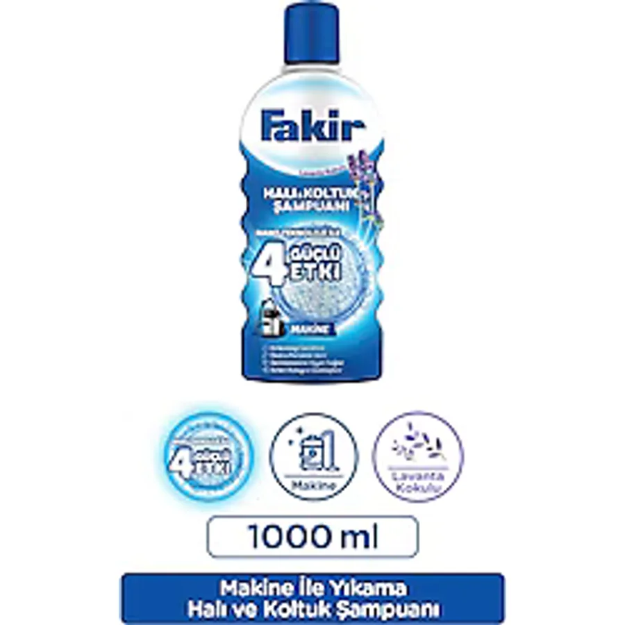 Fakir Lavanta Makine Nano Teknolojili Halı ve Koltuk Şampuanı 1 lt