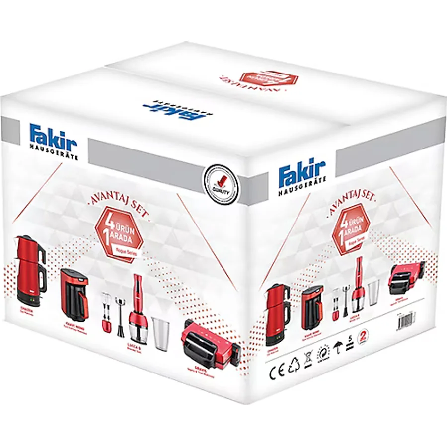 Fakir Rouge Serisi 4'lü Elektronik Çeyiz Seti