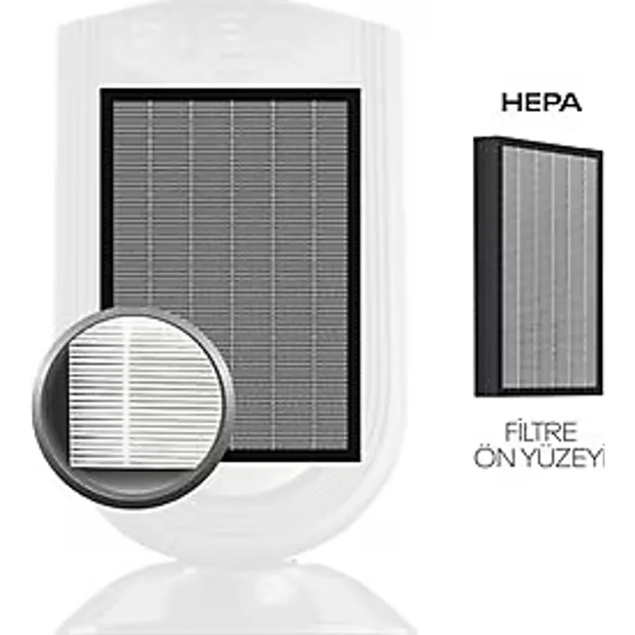 Fakir Vigor Plus Hepa+ Karbon Filtre - Beyaz