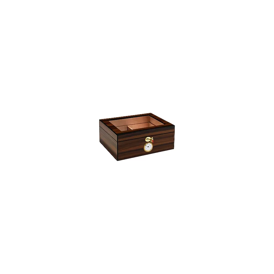 Falconetti Kahverengi Camlı 2 Katlı Humidor Puro Kutusu rd46