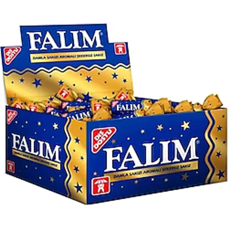 Falım Tekli 100 Adet Damla Sakızı Aromalı Şekersiz Sakız