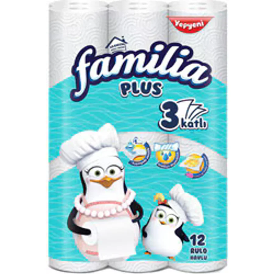 Familia Plus 3 Katlı 12'li Kağıt Havlu