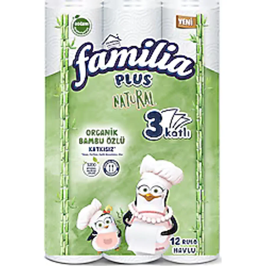 Familia Plus Natural 12'li Kağıt Havlu