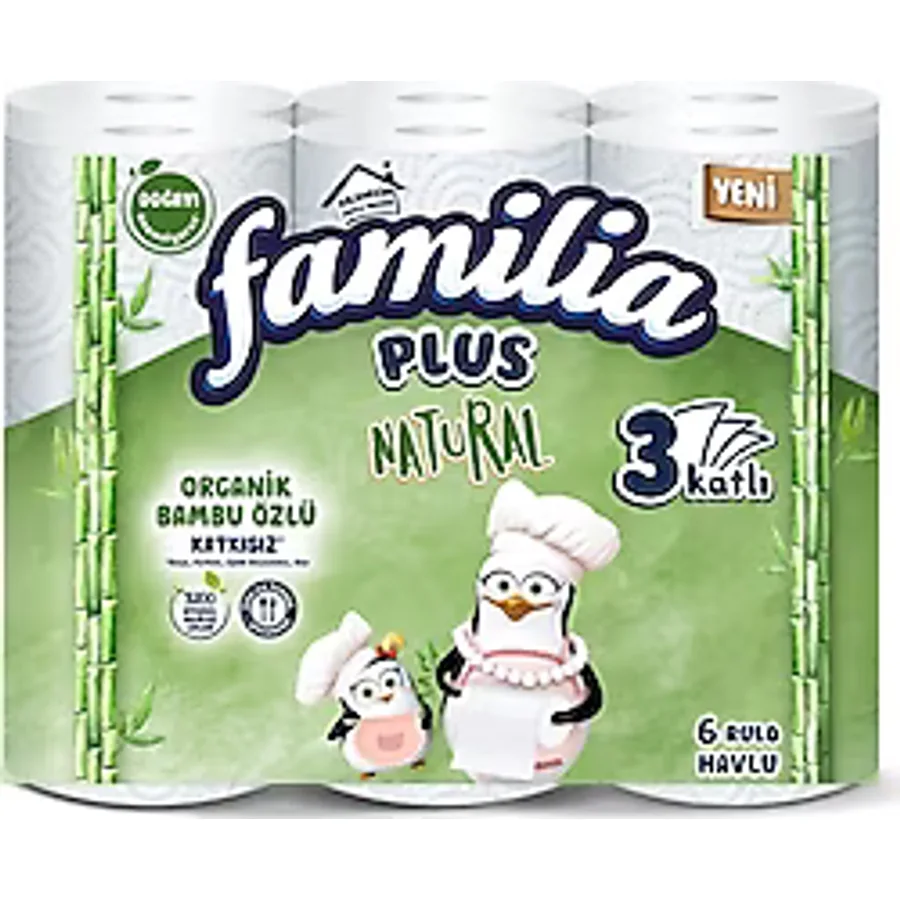 Familia Plus Natural 6'lı Kağıt Havlu