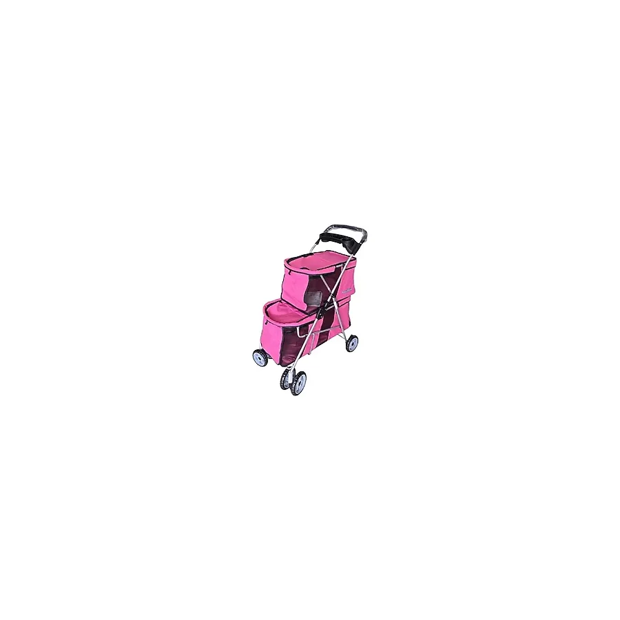 Fancy Paws Kedi & Köpek Taşıma Arabası DTC808-PINK - Pembe