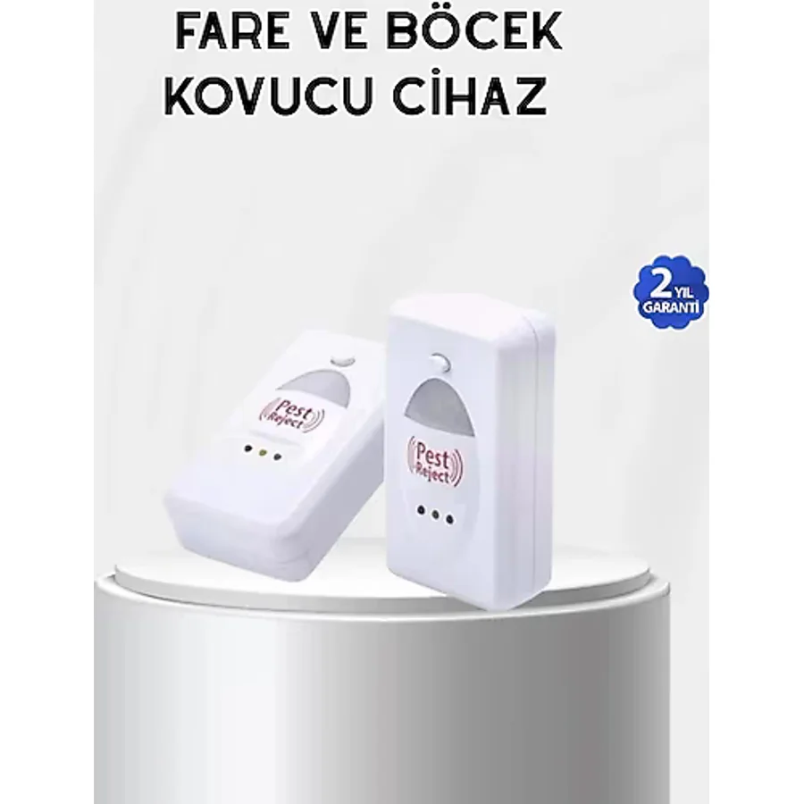 Fare, Sivrisinek ve Böcek Kovucu Ultrasonik Cihaz - Güvenli ve Kimyasalsız Çözüm