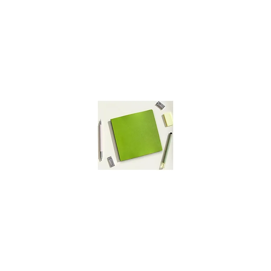 Fark Tanıtım Defter, Çizgisiz Not Defteri - Pu Deri Not Defteri - 16,5X16,5 Cm, 96 Yaprak (192 Sayfa), 90 Gr Ivory Kağıt, Esnek Kapak, Ofis Ve Kırtasiye (Fıstık Yeşili)