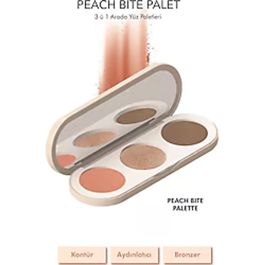 Farmasi Peach Bite 13 gr Kontür Aydınlatıcı ve Allık Paleti